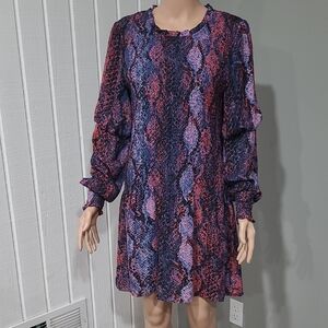 Parker Multicolor Snake Print Dress